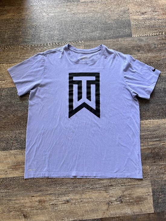 Nike Other - Nike Dri-Fit Tiger Woods Logo Lavender Short-Sleeve T-Shirt XXL